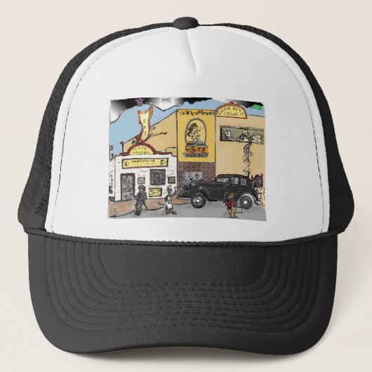 Cartoon Sketch van Roanoke's Landmark Texas Tavern Trucker Pet (Voorkant)