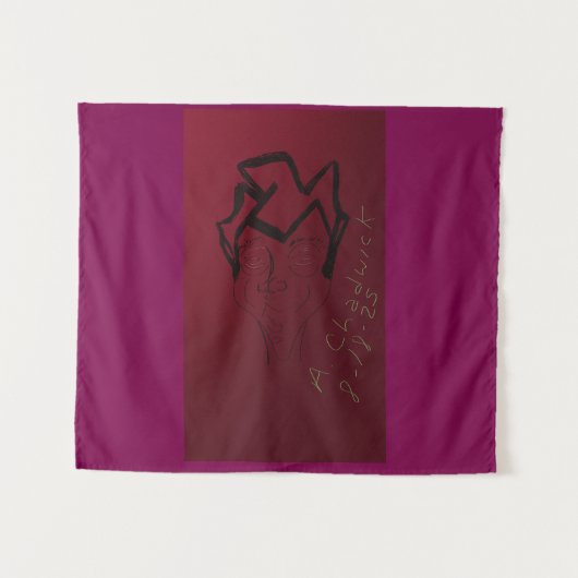 Cartoon Sketch Wandkleed (Voorkant (horizontaal))