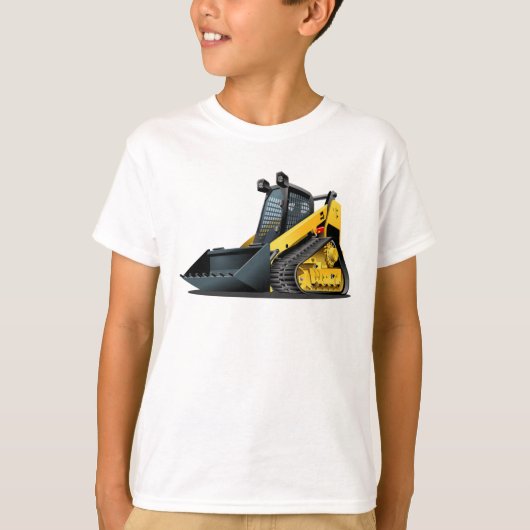 Cartoon Skid Steer T-shirt (Voorkant)