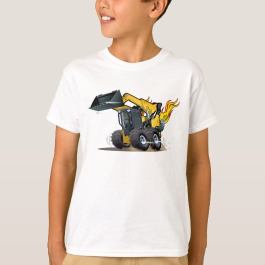 Cartoon Skid Steer T-shirt (Voorkant)