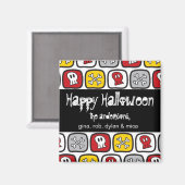 Cartoon Skulls & Botten Kind Halloween Party Gift Magneet (Voorkant / Achterkant)