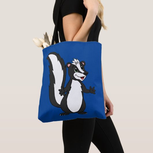 Cartoon Skunk Canvas tas (Dichtbij)