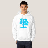 Cartoon - Sky Blue Hoodie (Voorkant volledig)