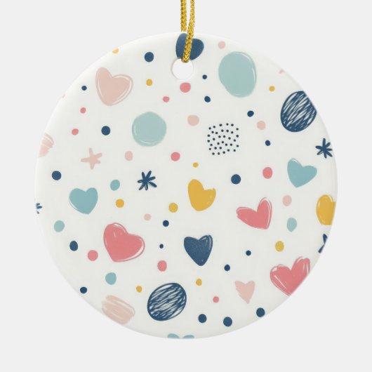  Cartoon Sky Keramisch Ornament (Voorkant)