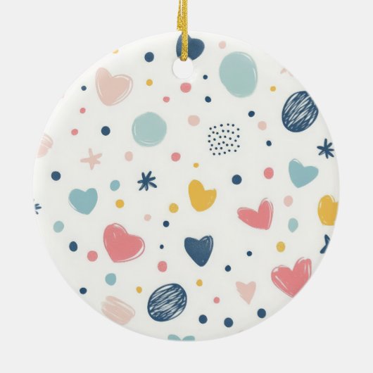 Cartoon Sky Keramisch Ornament (Achterkant)