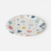  Cartoon Sky Papieren Bordje (Gekanteld)