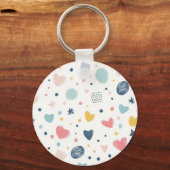 Cartoon Sky Sleutelhanger (Achterkant)