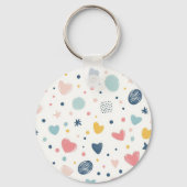 Cartoon Sky Sleutelhanger (Achterkant)