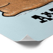 Cartoon slak poster (Hoek)