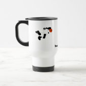 Cartoon Slam Dunking Panda Reisbeker (Links)