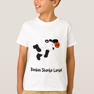 Cartoon Slam Dunking Panda T-shirt