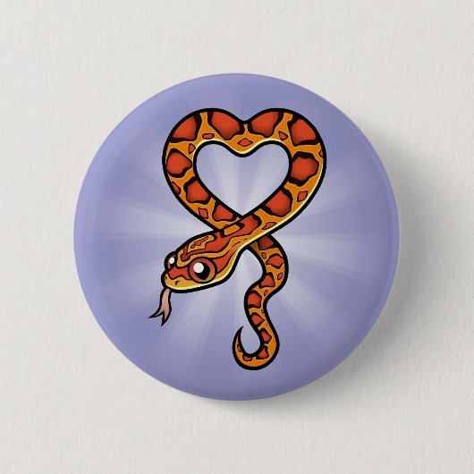 Cartoon Slang Ronde Button 5,7 Cm (Voorkant)