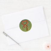 Cartoon Slang Ronde Sticker (Envelop)