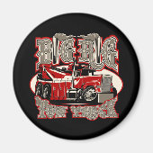 Cartoon sleepvrachtwagen magneet (Voorkant)