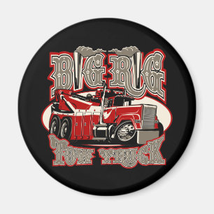 Cartoon sleepvrachtwagen magneet