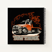 Cartoon sleepvrachtwagen notitieboek (Achterkant)