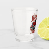 Cartoon sleepvrachtwagen shot glas (Links)