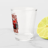 Cartoon sleepvrachtwagen shot glas (Rechts)