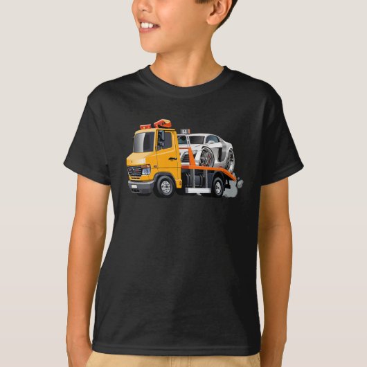 Cartoon sleepvrachtwagen t-shirt (Voorkant)