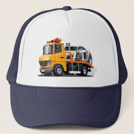 Cartoon sleepvrachtwagen trucker pet (Voorkant)