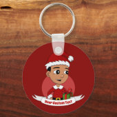 Cartoon Sleutelhanger met kerst (Voorkant)