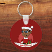 Cartoon Sleutelhanger met kerst (Voorkant)