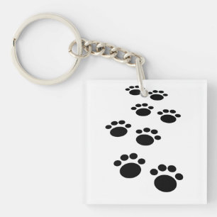Cartoon Sleutelhanger Pet Paw Trail