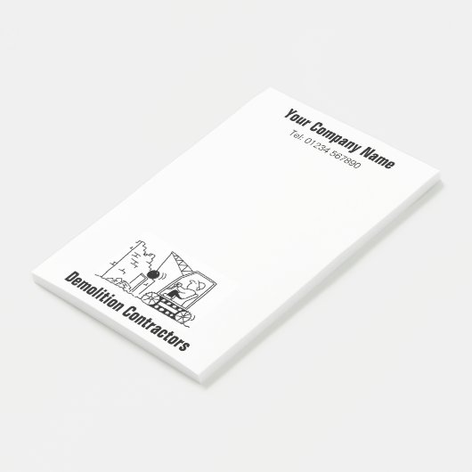 Cartoon sloopdiensten post-it® notes (Schuin)