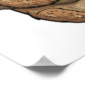 Cartoon sloth illustratie poster (Hoek)