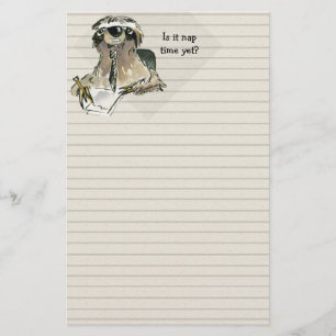 Cartoon Sloth Nap Time Briefpapier