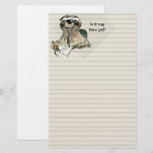 Cartoon Sloth Nap Time Briefpapier (Voorkant / Achterkant)