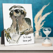 Cartoon Sloth Nap Time Fotoplaat (Zijkant)