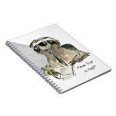 Cartoon Sloth Nap Time Notitieboek (Rechterzijde)