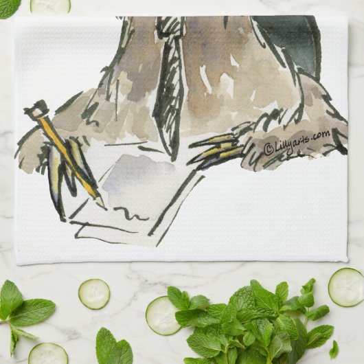 Cartoon Sloth Nap Time Theedoek (Gevouwen)