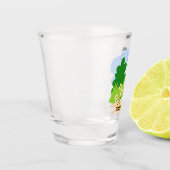 Cartoon Slug Shot Glas (Links)