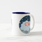 Cartoon Slumbering Piglets Mok (Voorkant rechts)