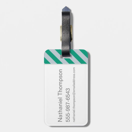 Cartoon Slytherin Crest Bagagelabel (Achterkant verticaal)