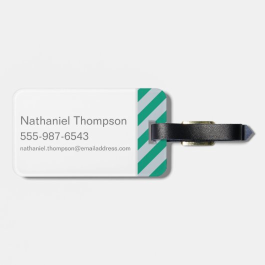 Cartoon Slytherin Crest Bagagelabel (Achterkant horizontaal)