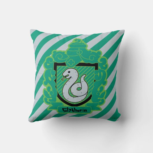 Cartoon Slytherin Crest Kussen (Achterkant)