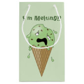 Cartoon Smelt Ice Cream Cone (ik smelt) Klein Cadeauzakje (Achterkant)