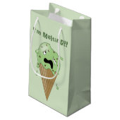 Cartoon Smelt Ice Cream Cone (ik smelt) Klein Cadeauzakje (Achterkant Gekanteld)