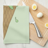 Cartoon Smelt Ice Cream Cone (ik smelt) Theedoek (Quarter Fold)