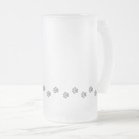 Cartoon Smooth Fox Terrier Matglas Bierpul (Voorkant rechts)