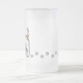 Cartoon Smooth Fox Terrier Matglas Bierpul (Center)