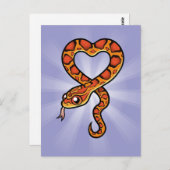 Cartoon Snake Briefkaart (Voorkant / Achterkant)