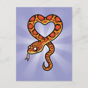 Cartoon Snake Briefkaart
