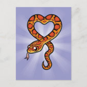 Cartoon Snake Briefkaart (Voorkant)