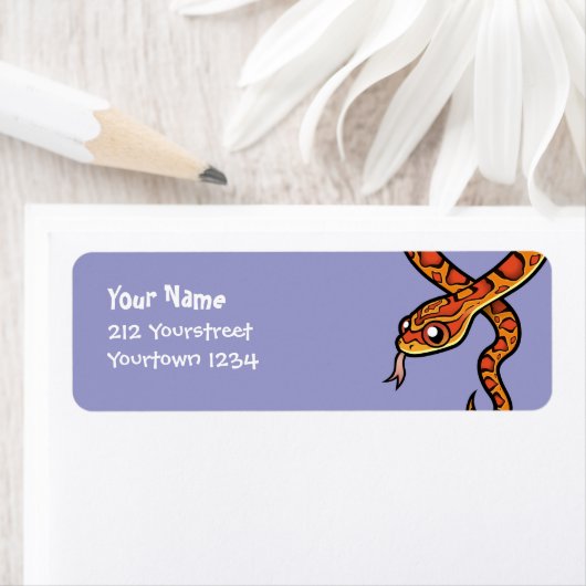 Cartoon Snake Etiket (Insitu)