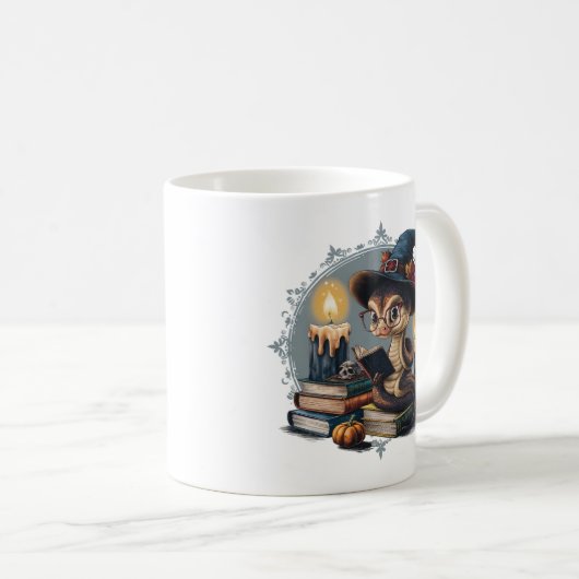  Cartoon Snake: Gothic, Halloween Vibes Koffiemok (Voorkant rechts)