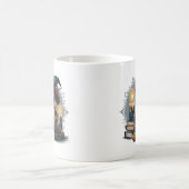  Cartoon Snake: Gothic, Halloween Vibes Koffiemok (Center)